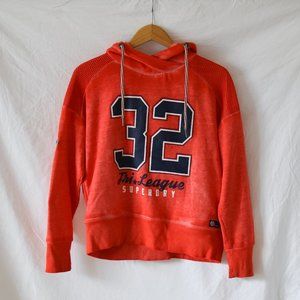 Superdry Red & Orange Tri-League Graphic Hoodie